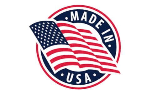 Official seal indicating this cognitive health supplement is manufactured within a certified United States production facility adhering to domestic quality standards.